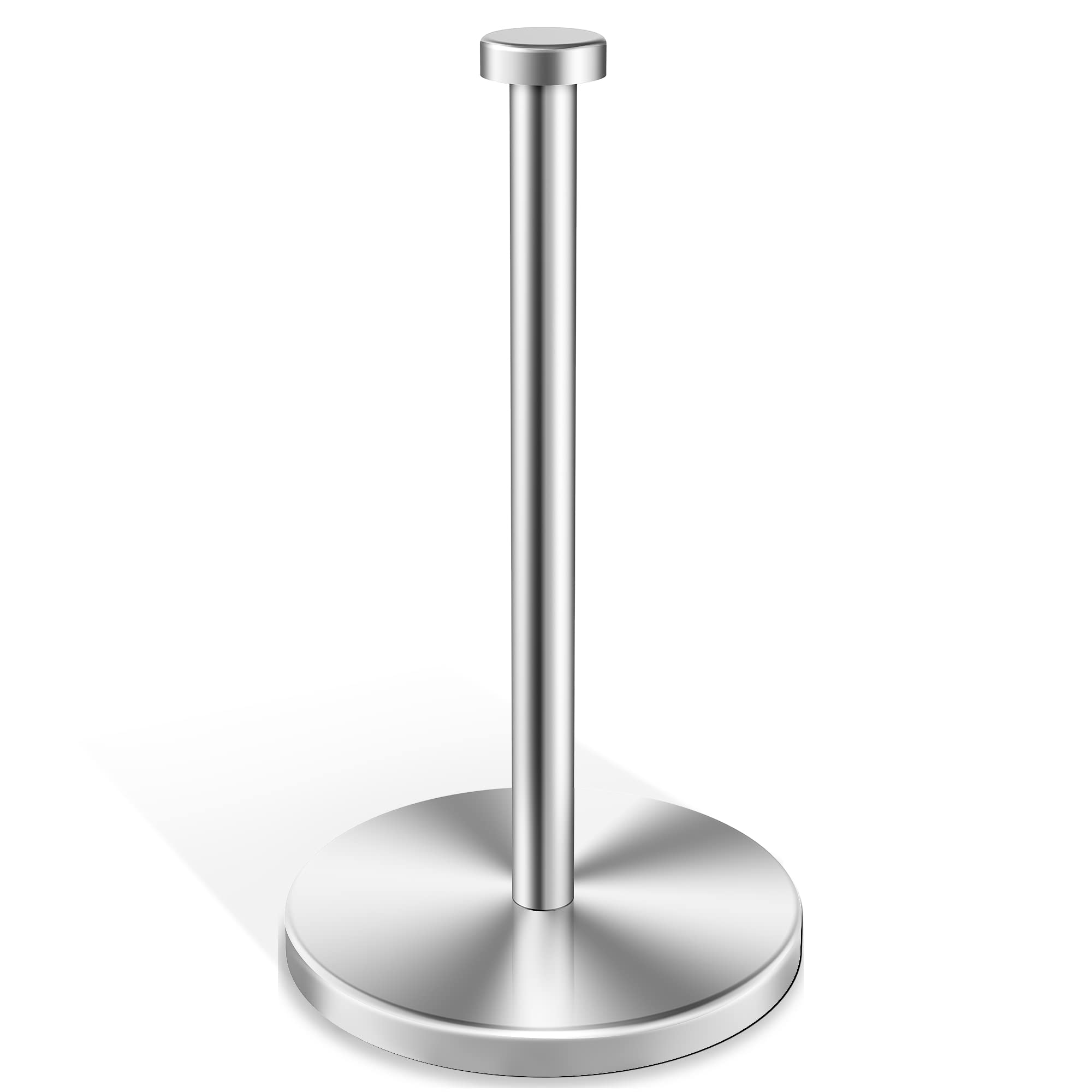 Vehhe Paper Towel Holder Countertop, Standing Paper Towel Roll Holder For Kitchen Bathroom, Paper Towel Holder Stand With Weight