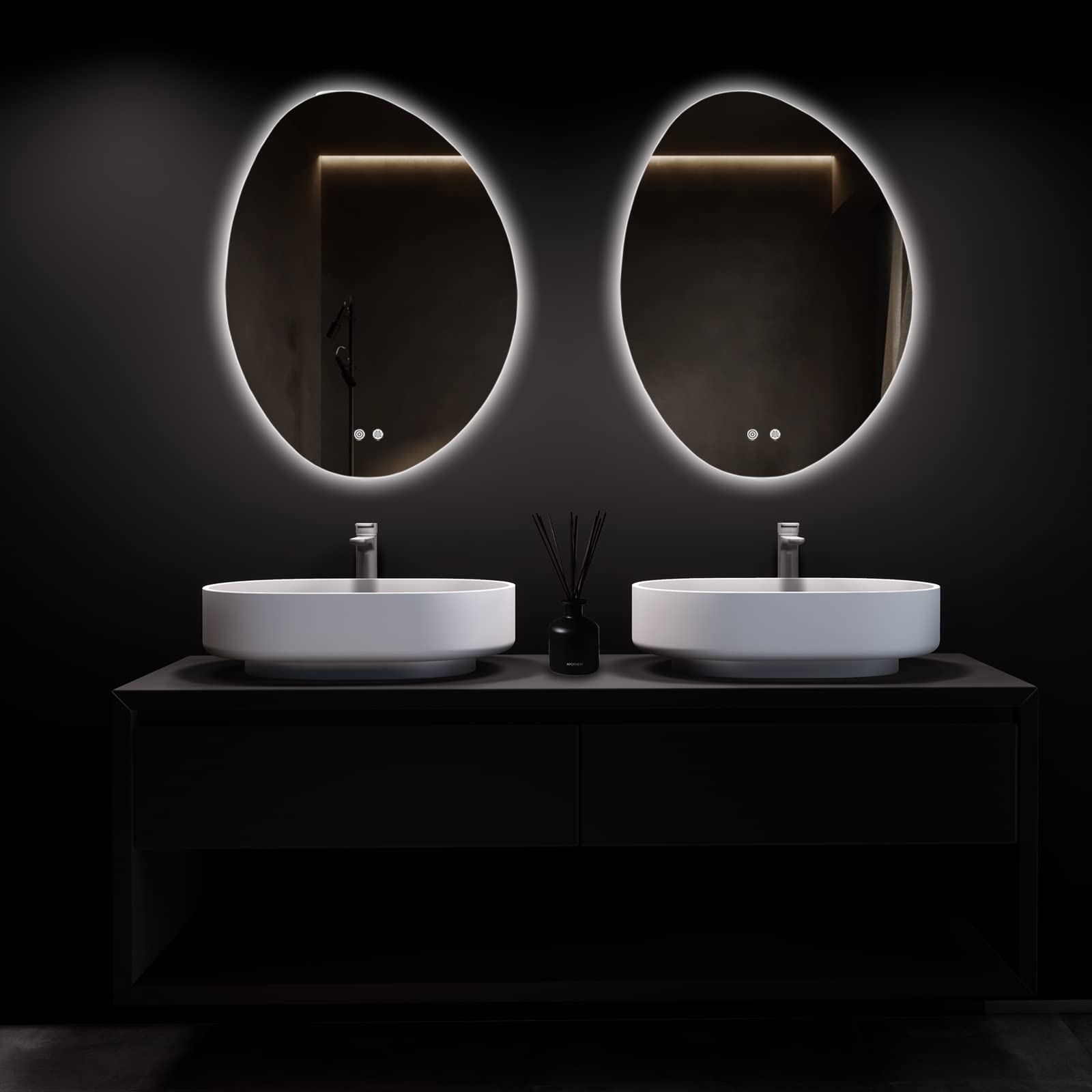 Wallbeyond Led Bathroom Mirror With Lights, 24 X 32 Inch Led Bathroom Vanity Mirror For Wall, Anti Fog Mirror For Bathroom, 3 Co