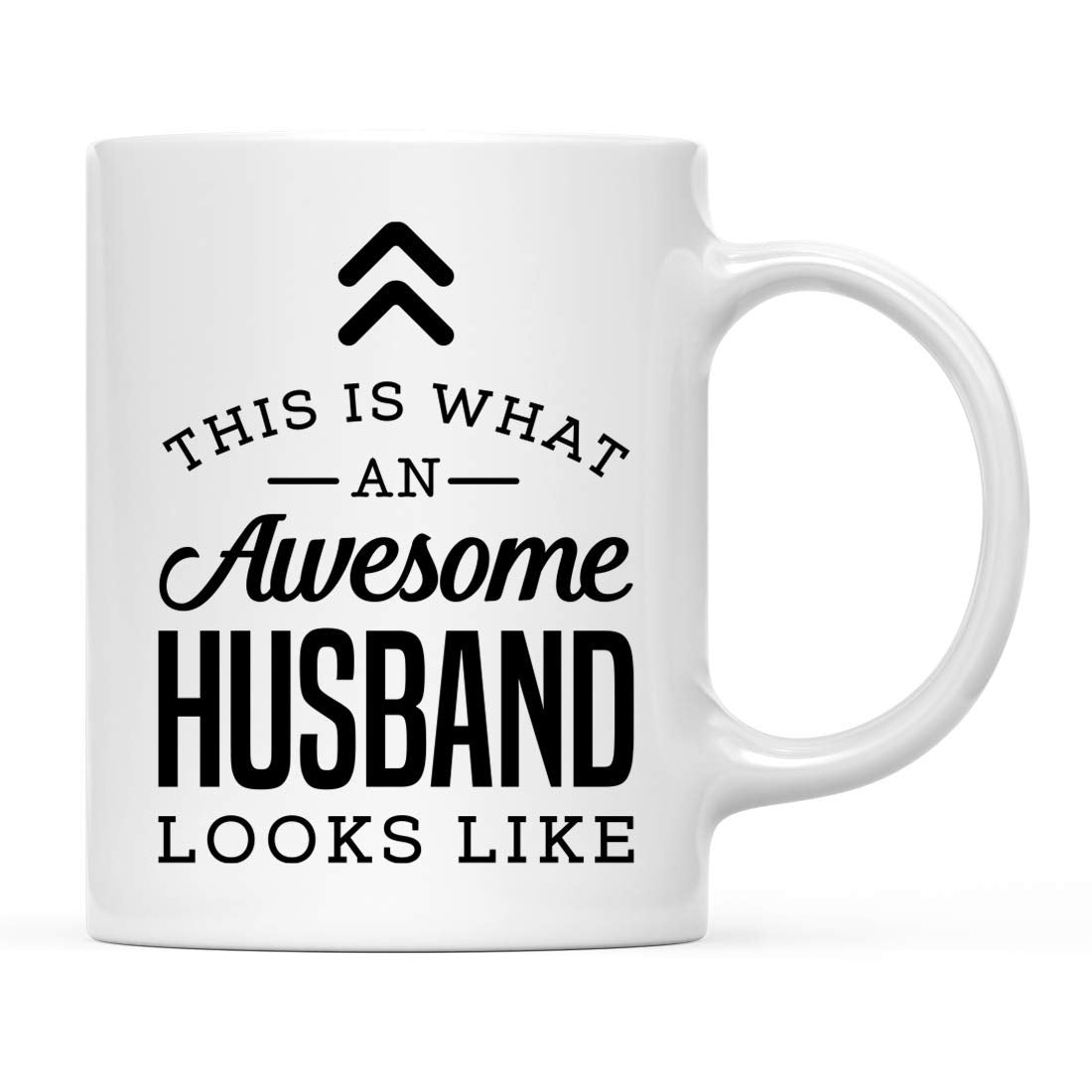 Andaz Press 11oz. Ceramic Coffee Tea Mug Gift, This is What an Awesome Husband Looks Like, 1-Pack, Birthday Gift Ideas Coworker