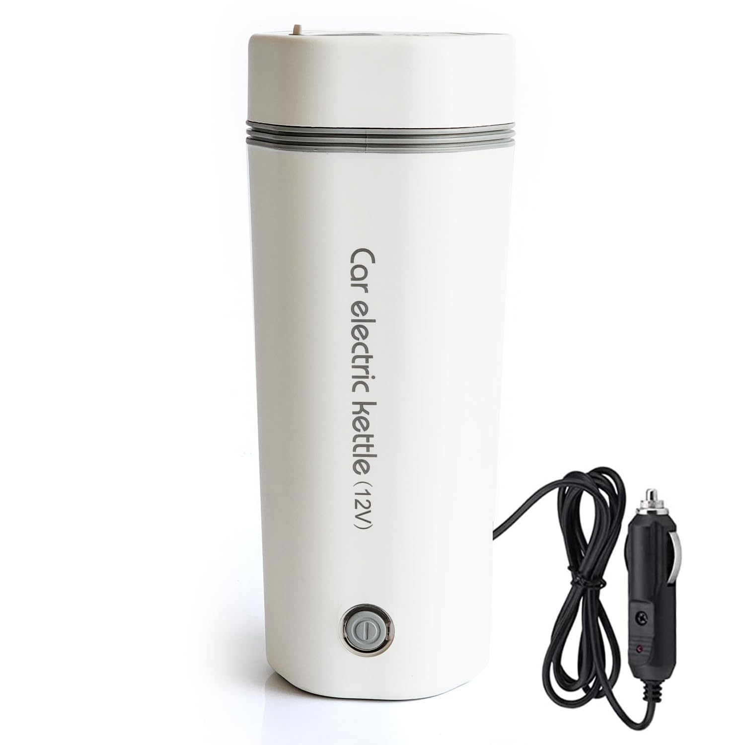 Oshotto 12V Portable Electric Kettle Cup Stainless Steel Electric Kettle Auto Shut-Off For Travel Camping, Road Trip Compatible 