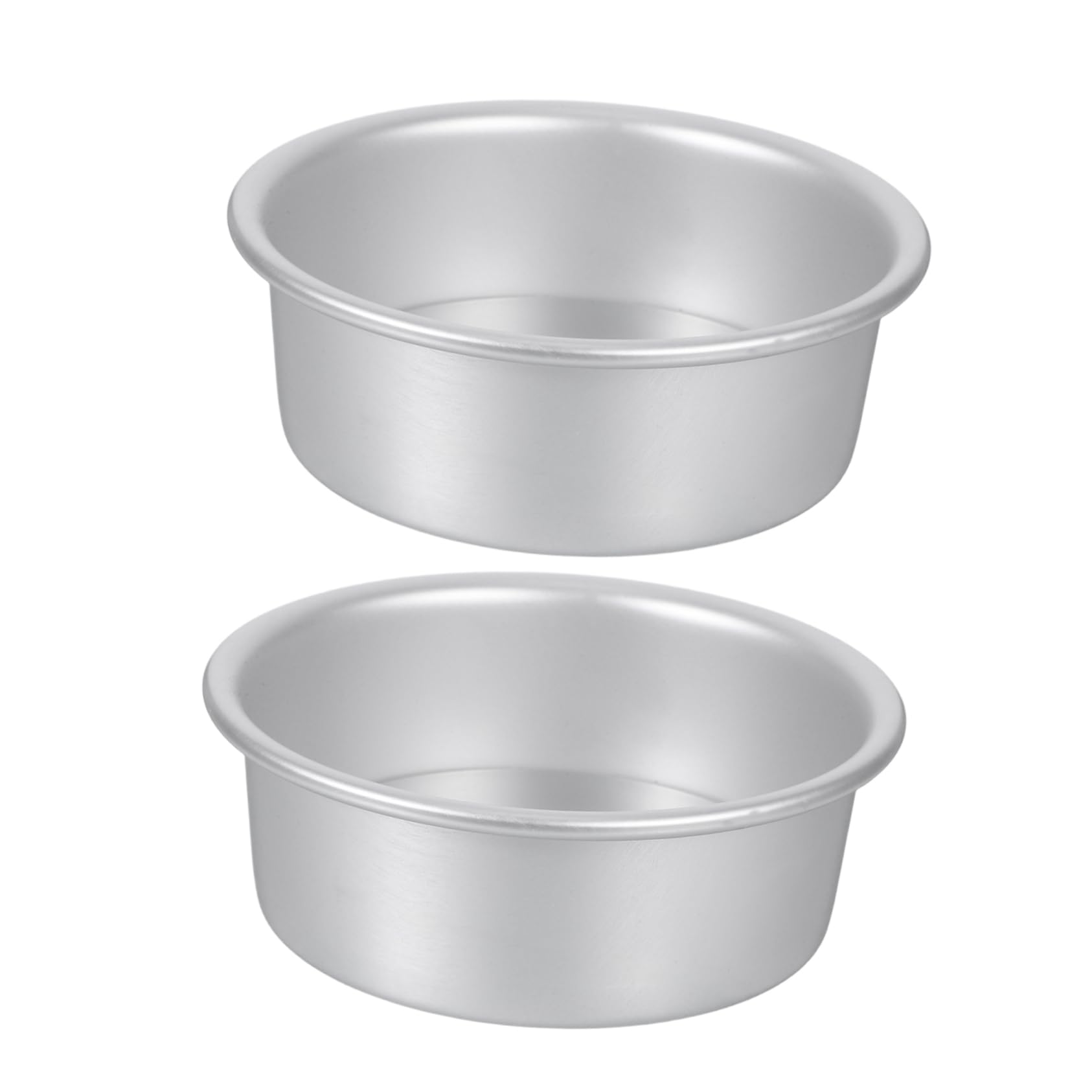 GLEAVI 2pcs Aluminum Alloy Removable Bottom Cake Pan Nonstick Round Baking Molds Cake Tins For Cheesecake Chiffon Homemade Bread