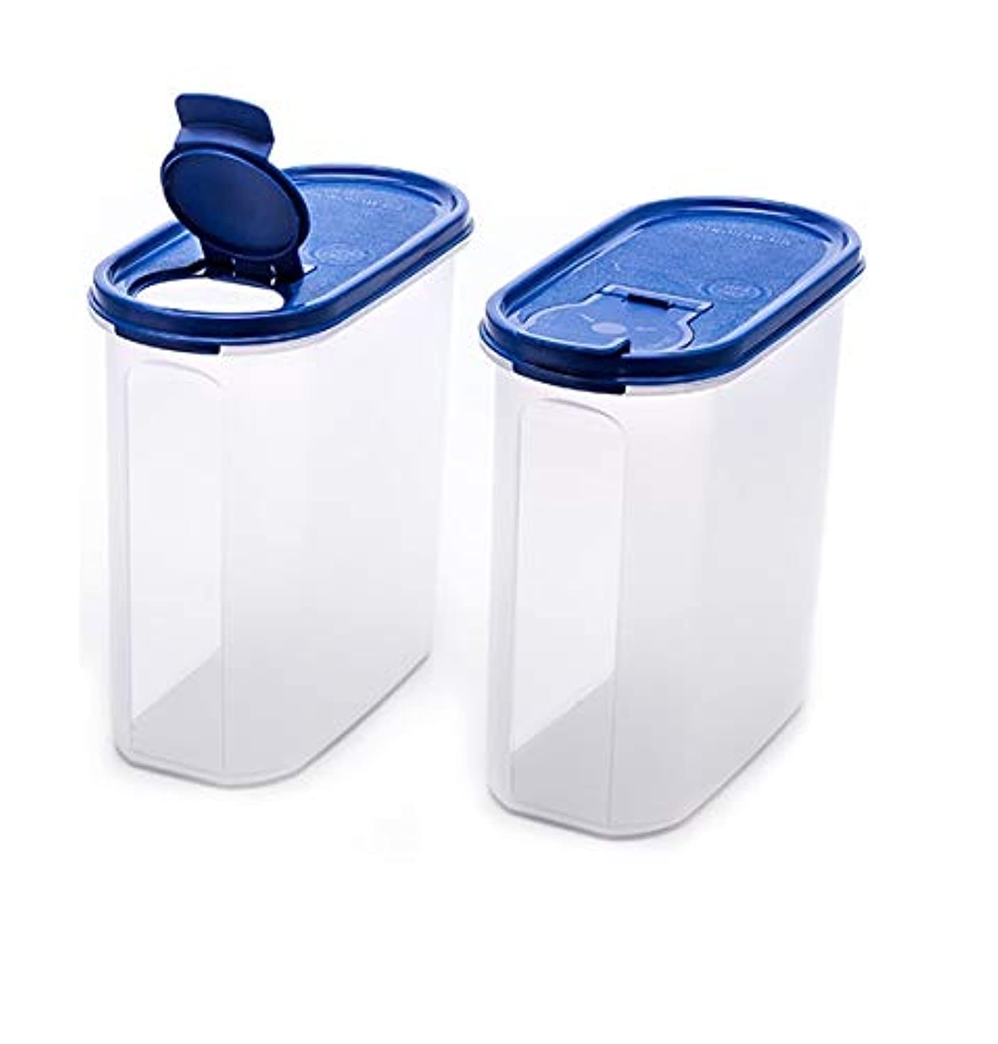 Signora Ware Modular Plastic Cereal Dispenser Set, 1.7 Litres, 2-Pieces, Blue