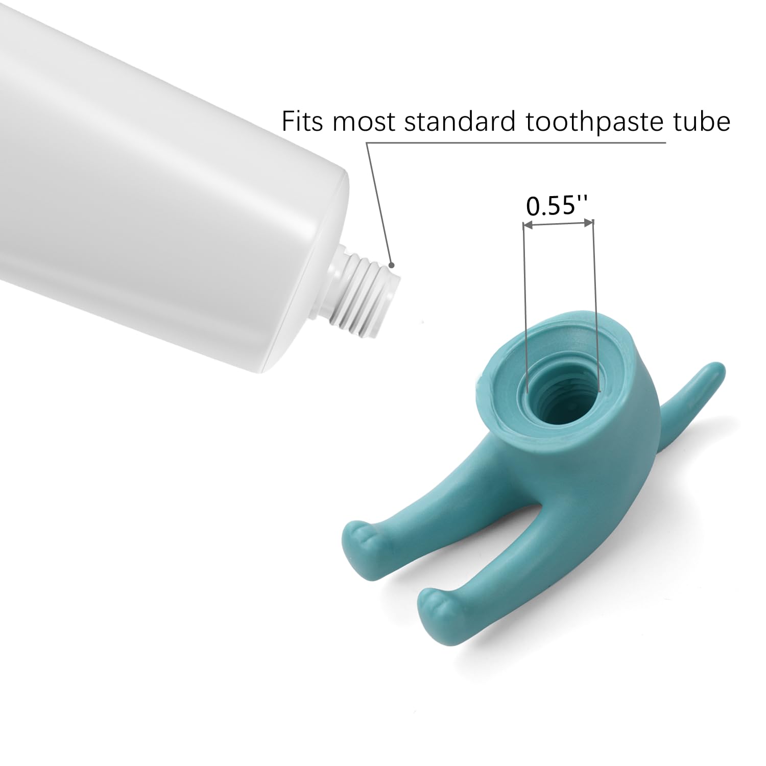 LenCiDinini Pooping Dog Butt Toothpaste Topper - Silicone Dog Toothpaste Dispenser, Yellow, Model 001DG, Gag Gift Squeezer