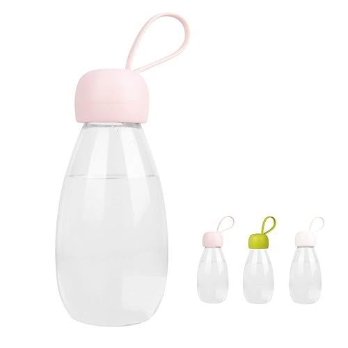 emoi BPA Free Water Bottle  12oz/360ml Cute Water Bottle with Carrying Strap  Ideal for Kids Boys Girls Students Women Healthy Hydration-Pink