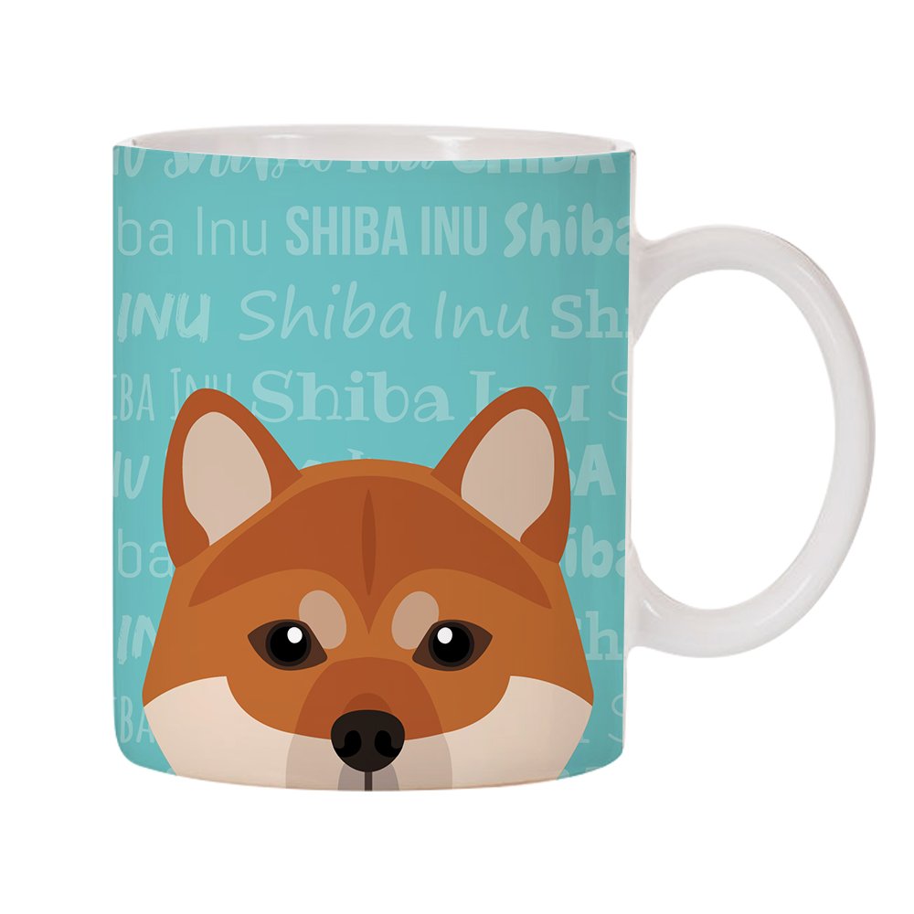 Adorable Dog Breed Design 11Oz Ceramic Coffee Mug (Shiba Inu)