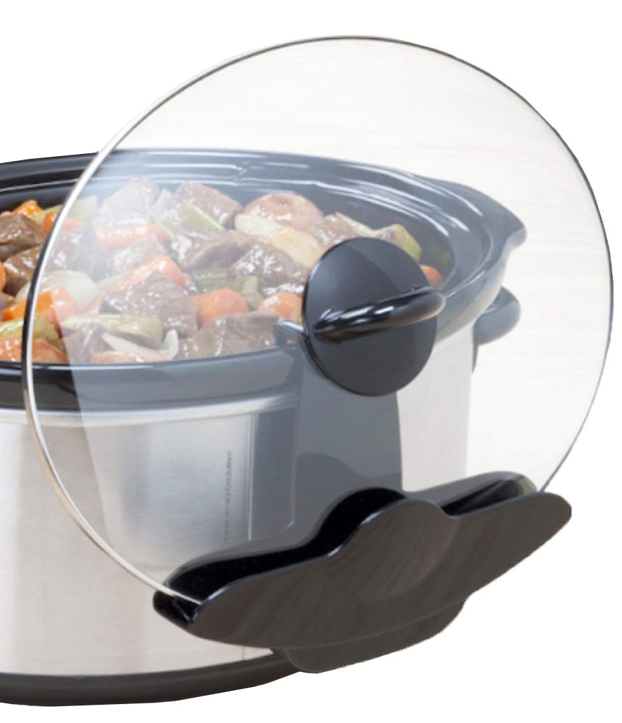 Lid Pocket, Organizer Pot, Slow Cooker-Unique Kitchen Lid Holder-Keep Your Countertop Free & Clean-Works With Most Crock, 1 Pack