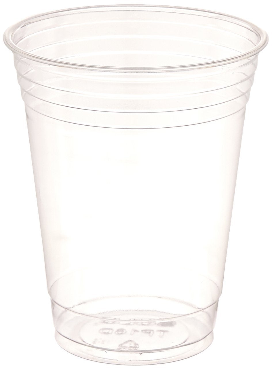 Solo Cup Company -100 Company Plastic Party Cold Cups, 16 Oz, Clear, 100 Pack
