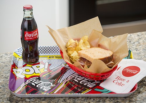 Tablecraft Cc390 Coca-Cola Pop Graphic Serving Tray, 15'' By 11'', Multicolor