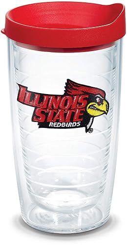 Tervis Made in USA Double Walled Illinois State Redbirds Insulated Tumbler Cup Keeps Drinks Cold & Hot  24oz  Emblem
