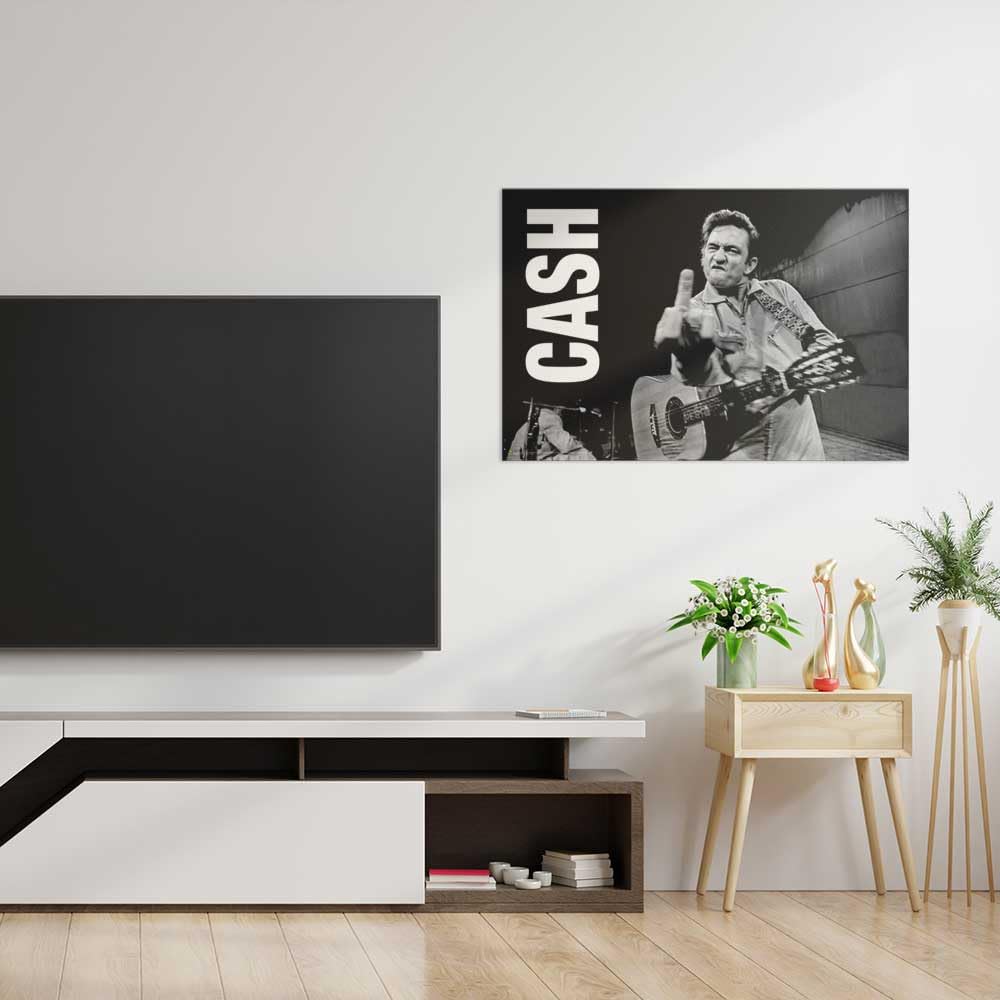 Scorpio Posters Johnny Cash Officially Licensed Poster - 36" x 24" - Plastic Material
