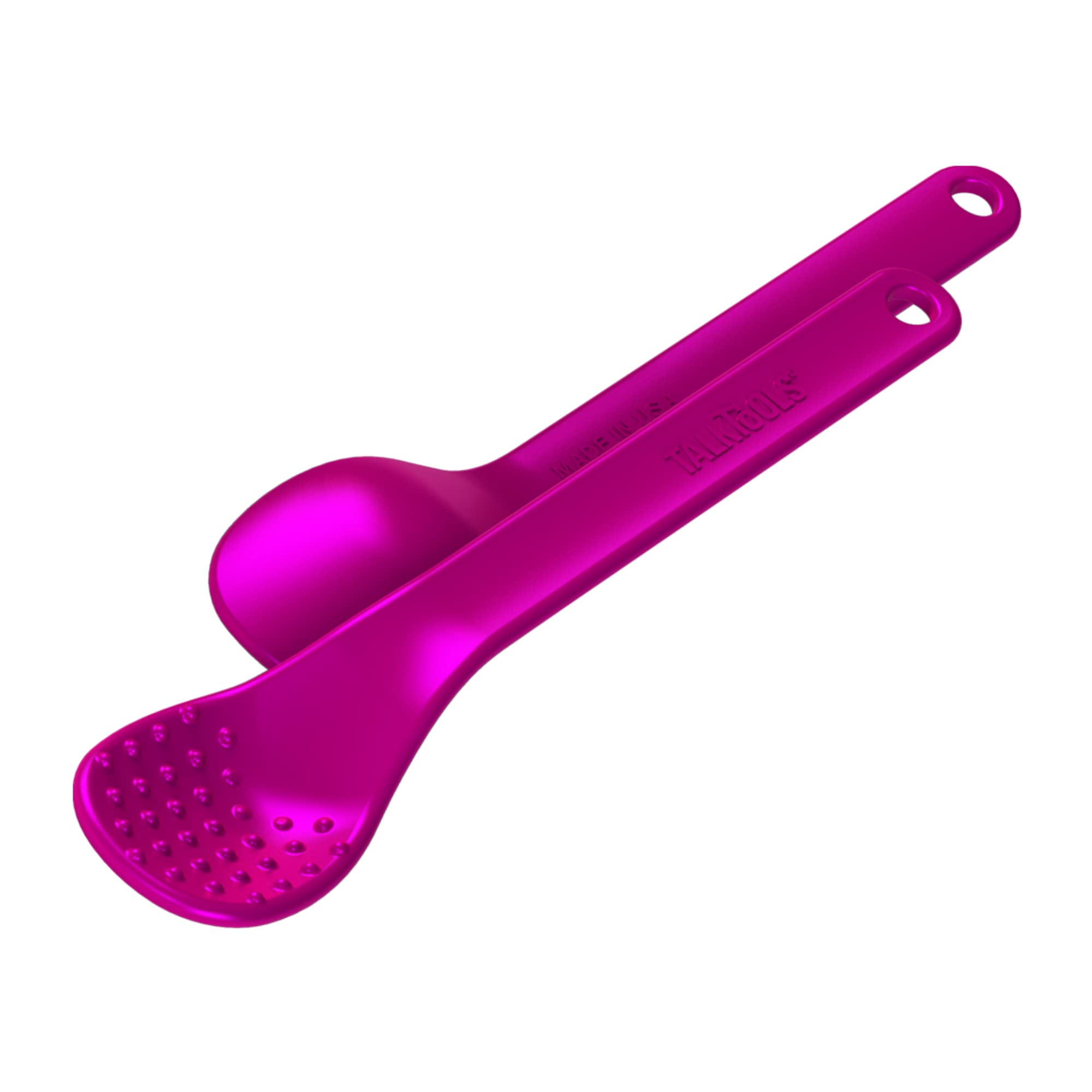 Talktools Bumpy Magenta Spoons | Provides Oral Awareness During Feeding | Encourages Lip Closure | Normalize Acceptance Of Foods