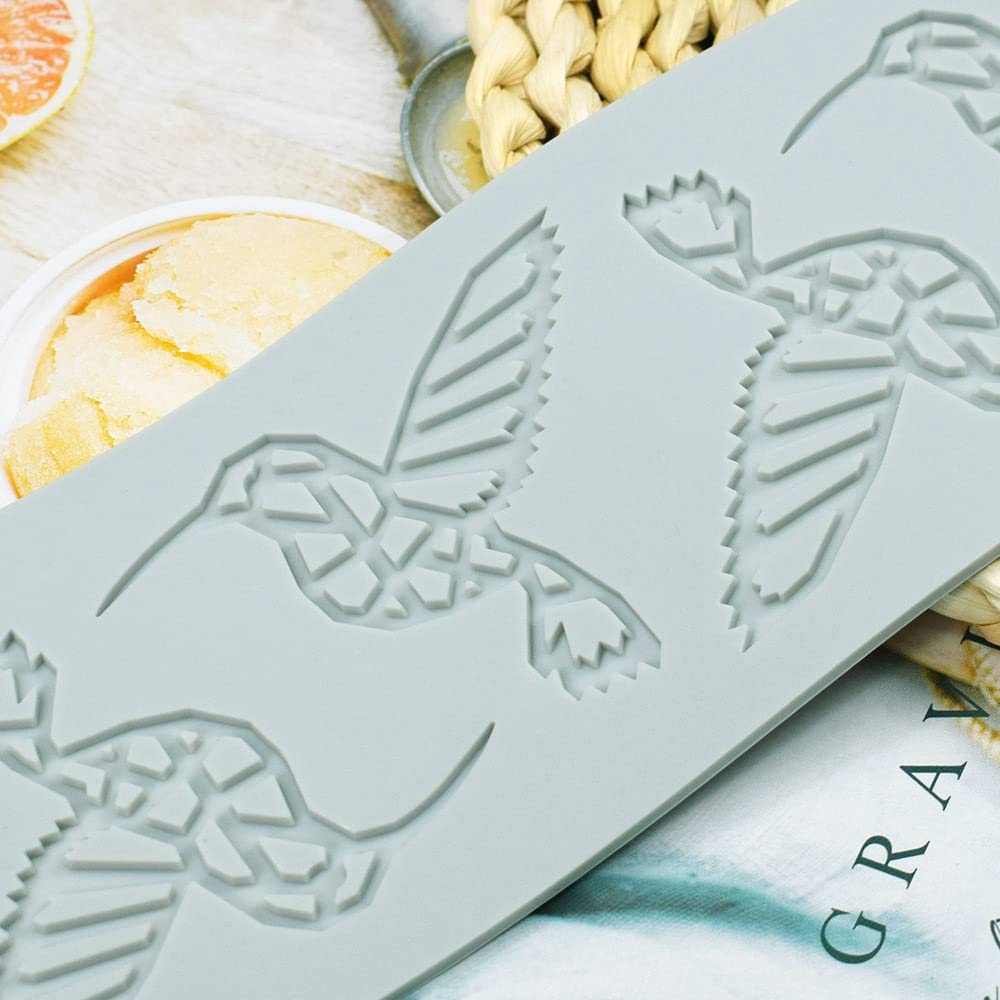 Animal Hollow Leaf Candy Mold, Chocolate Candy 3D Hollow Bee/Bird/Snail/Cow Silicone Mold, Sugar Craft Cake Decoration, Cupcake