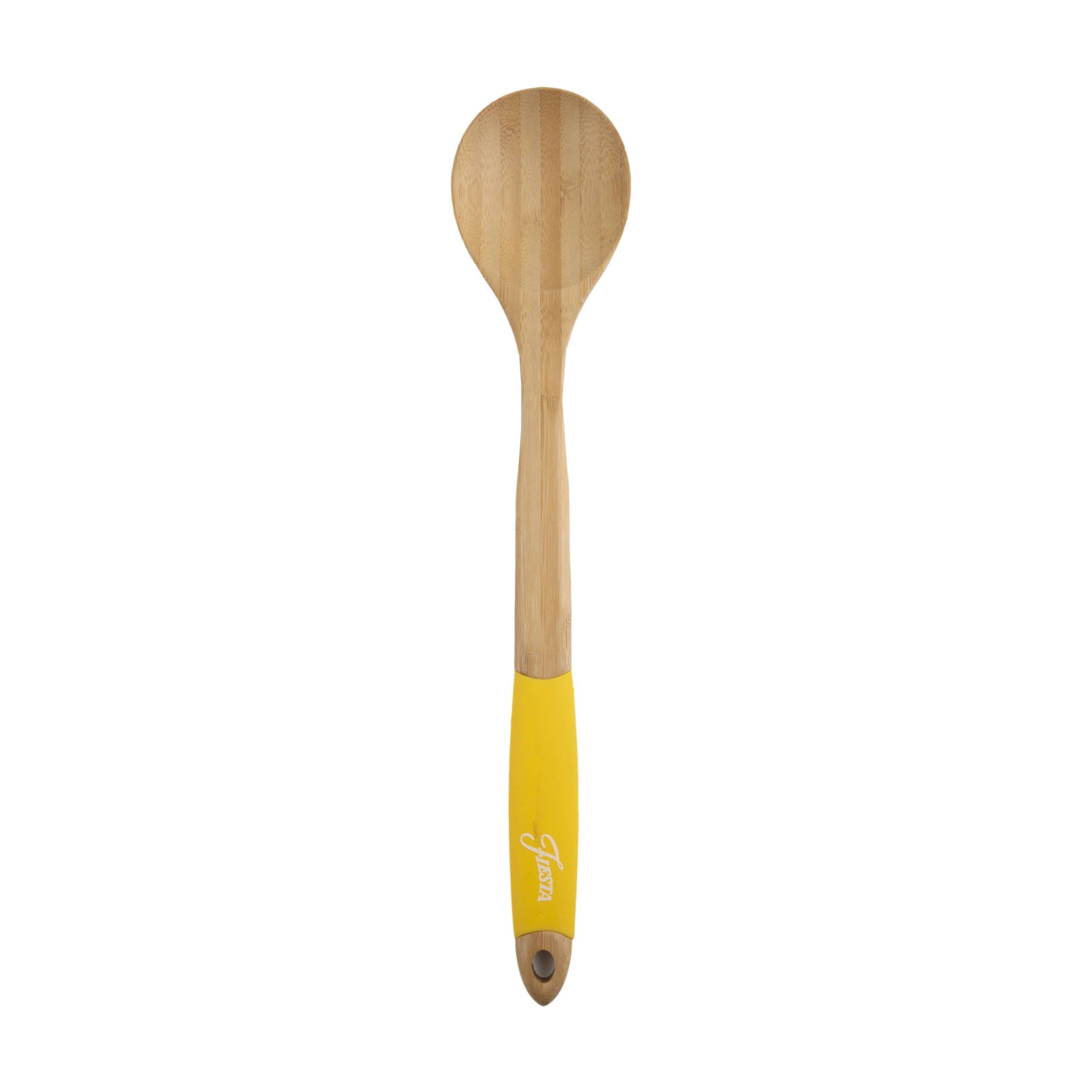 Cambridge 6384X9Fsta94Nr Fiesta Bamboo 5-Piece Silicone Utensil Set
