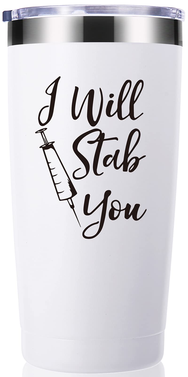 Momocici I Will Stab You 20 Oz Tumbler.Funny Nurse Week,Nurse Gifts.Gag Nursing Graduation Gifts For Nurse.Nurse Practitioner Gi