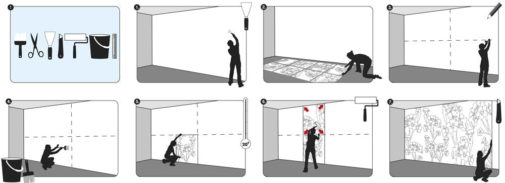 Brewster 8-515 Komar Wall Mural With Paste Ocean Breeze, 12-Foot 1-Inch By 8-Foot 4-Inch