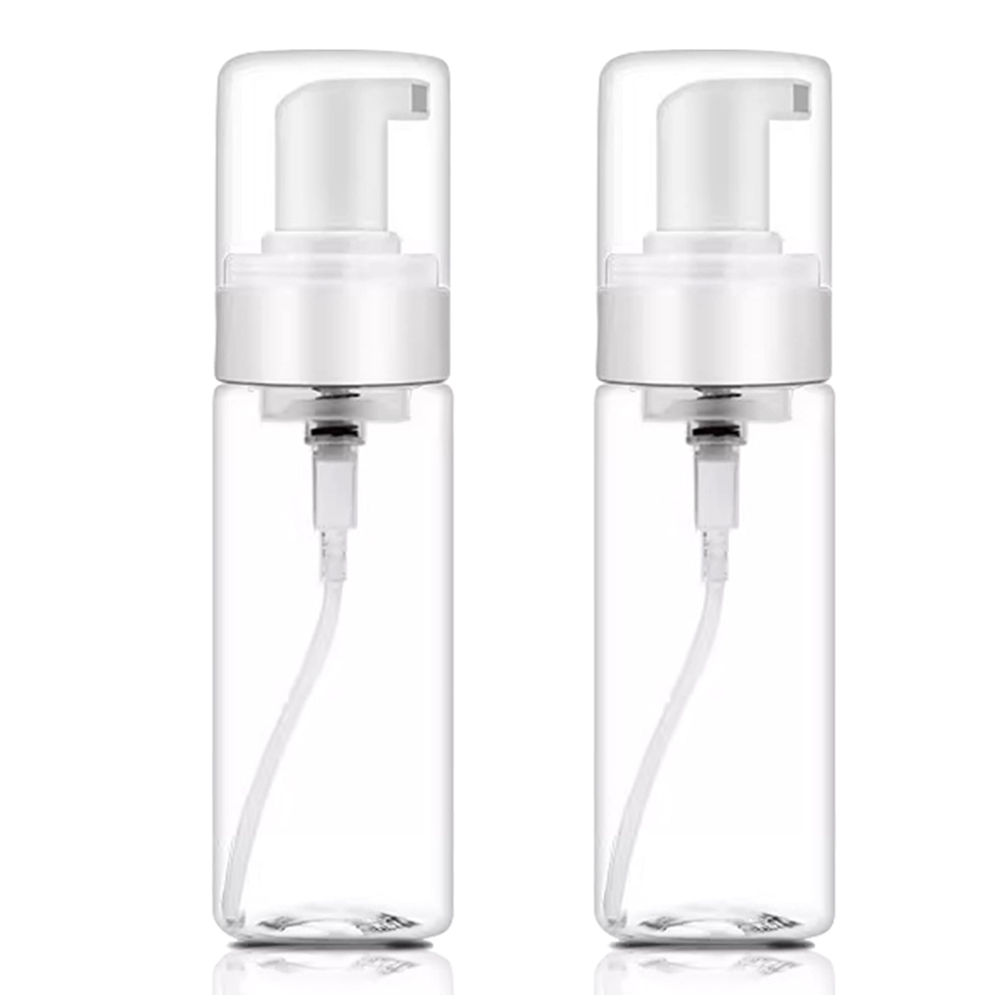 Foam Bottle Dispenser,2Pcs 200Ml/7Oz Foaming Pump Bottle Foam Soap Bottle Dispenser Transparent Empty Spray Bottles Foaming Hand