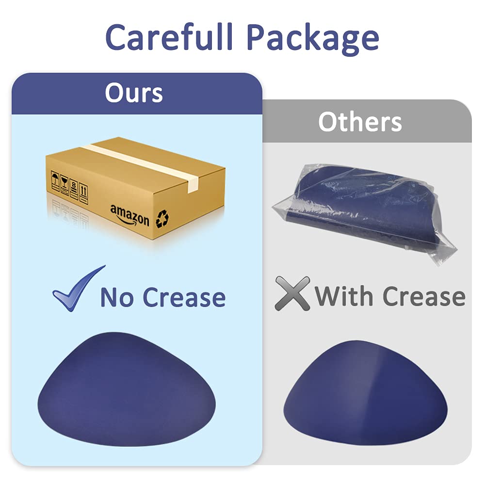 4Pack Faux Leather Placemats Set,Round Pu Dinning Table Mats,Wipeable Easy To Clean Stain Resistant Heat Resistant Waterproof Pl