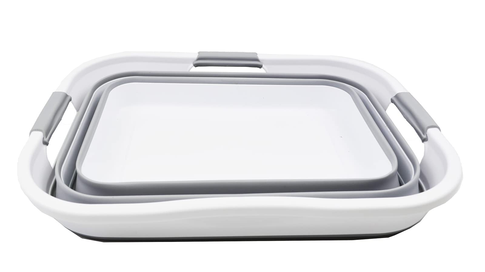 Sammart 30L(8 Gallon) Collapsible Plastic Laundry Basket - Foldable Pop Up Storage Container/Organizer - Space Saving Hamper/Bas