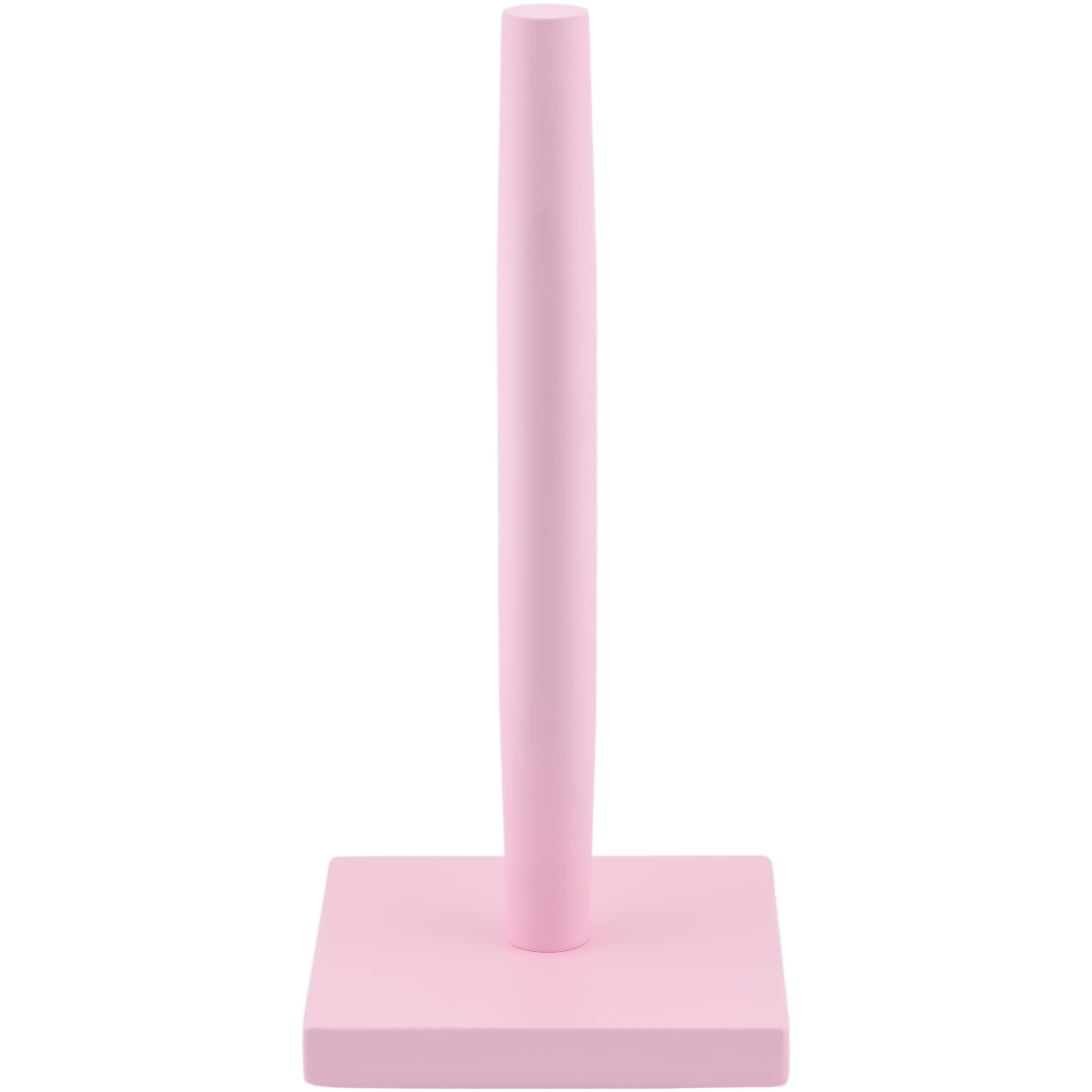 House Perfect Pink Paper Towel Holder - Wood Paper Towel Holder Stand - Great For Kitchen Counters & Bathrooms - Suits Paper Tow