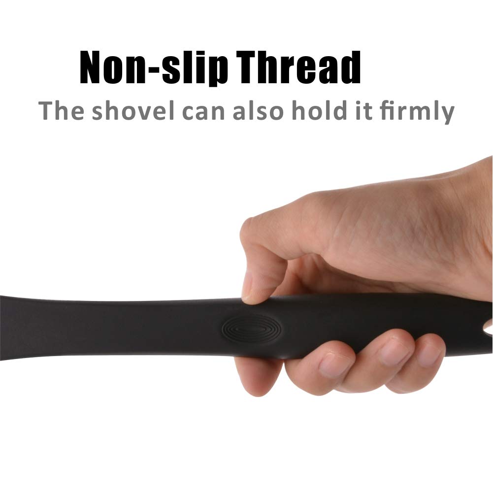 Silicone Wok Spatula, Upgrade Nonstick Spatula Turner Heat Resistant Solid Silicone Stir Fry Spatula For Non Stick Cookware (Bla