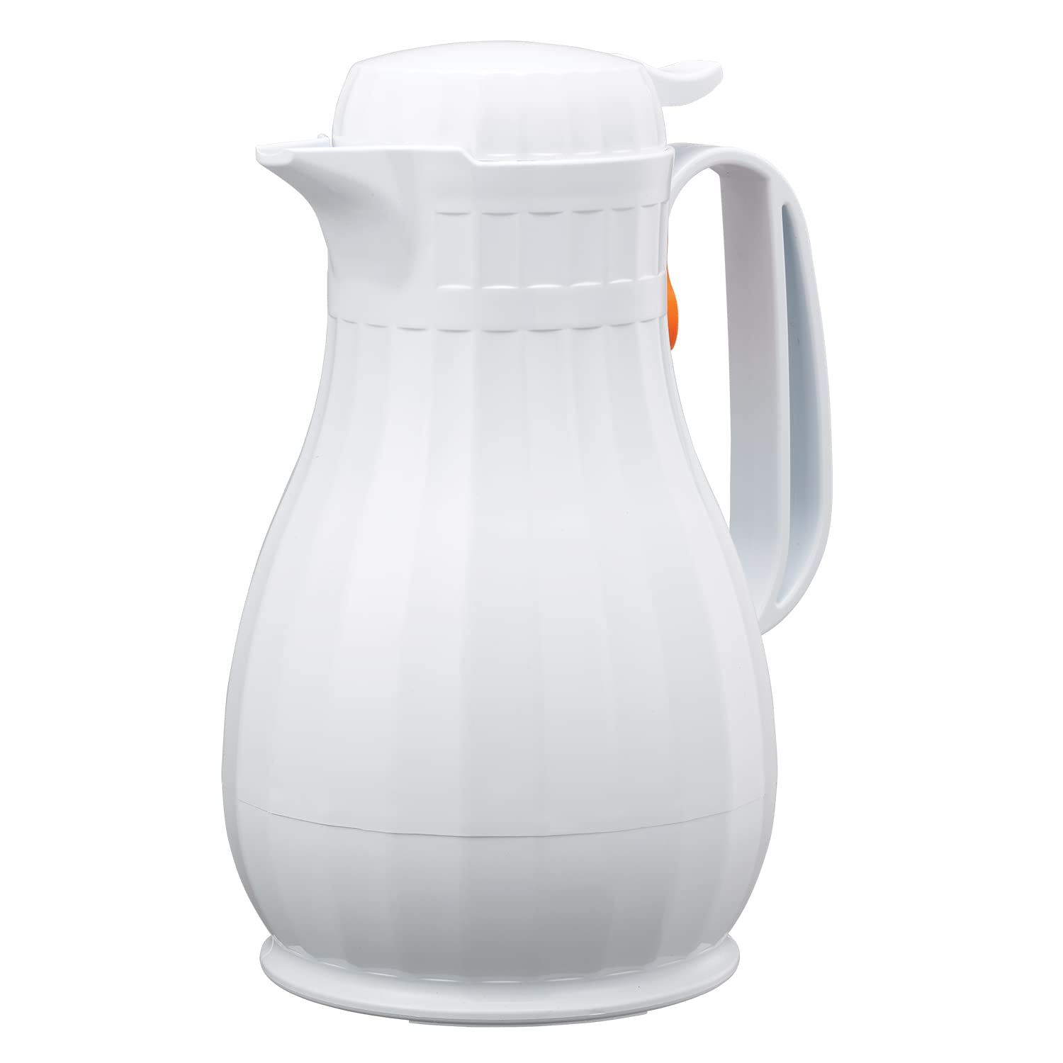 Service Ideas Eco13Wh Eco-Serv Server, Bpa-Free, Foam Insulated Carafe, 44 Ounces, White