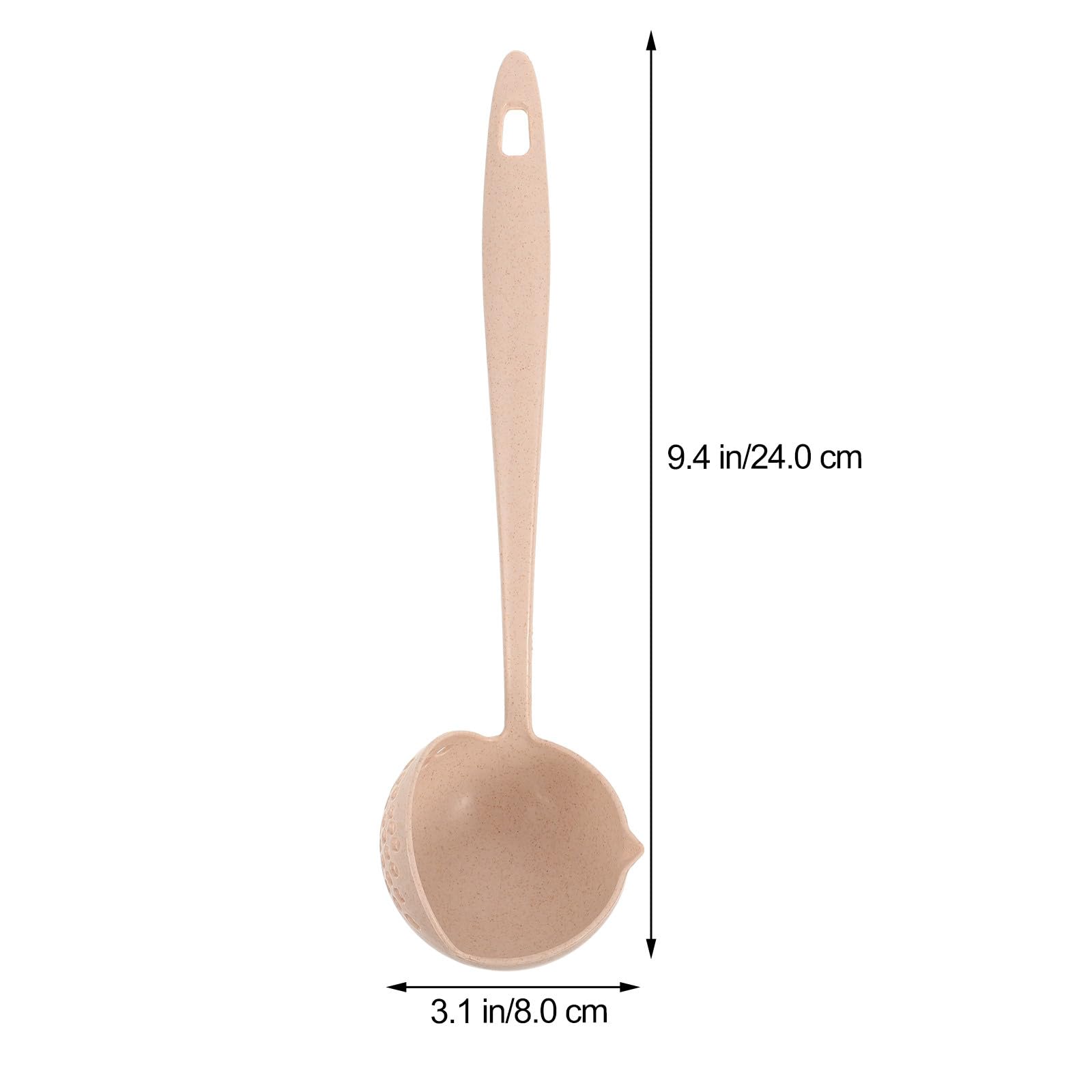 Hanabass Soup Ladle Silicone Soup Ladle 2 In 1 Plastic Straining Ladle Soup Pan Spoon With Filter Strainer Kitchen Dinnerware Co