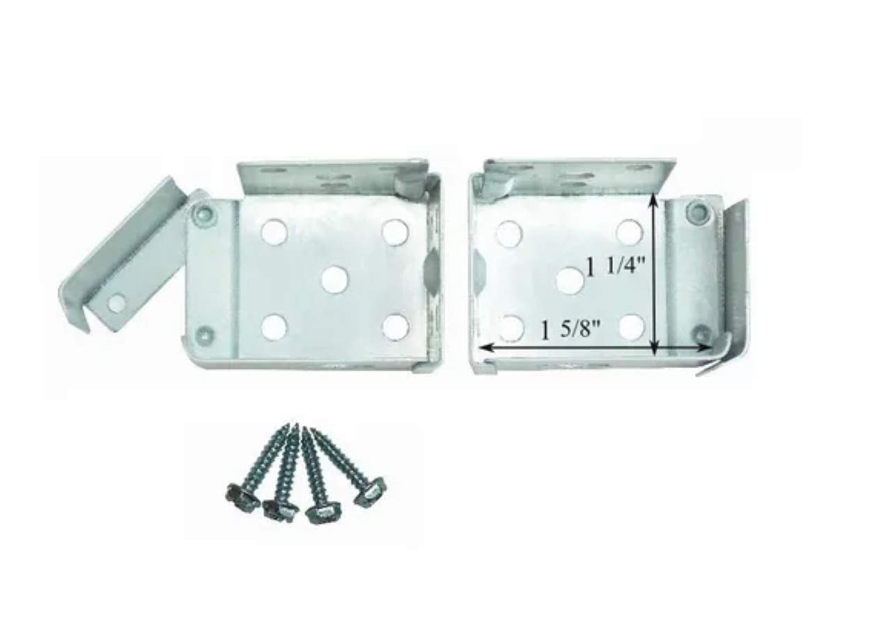 Shade Doctor of Maine 1 Pair Standard Mini Blind Swing Gate END Brackets for 1 1/2 X 1 Headrails New