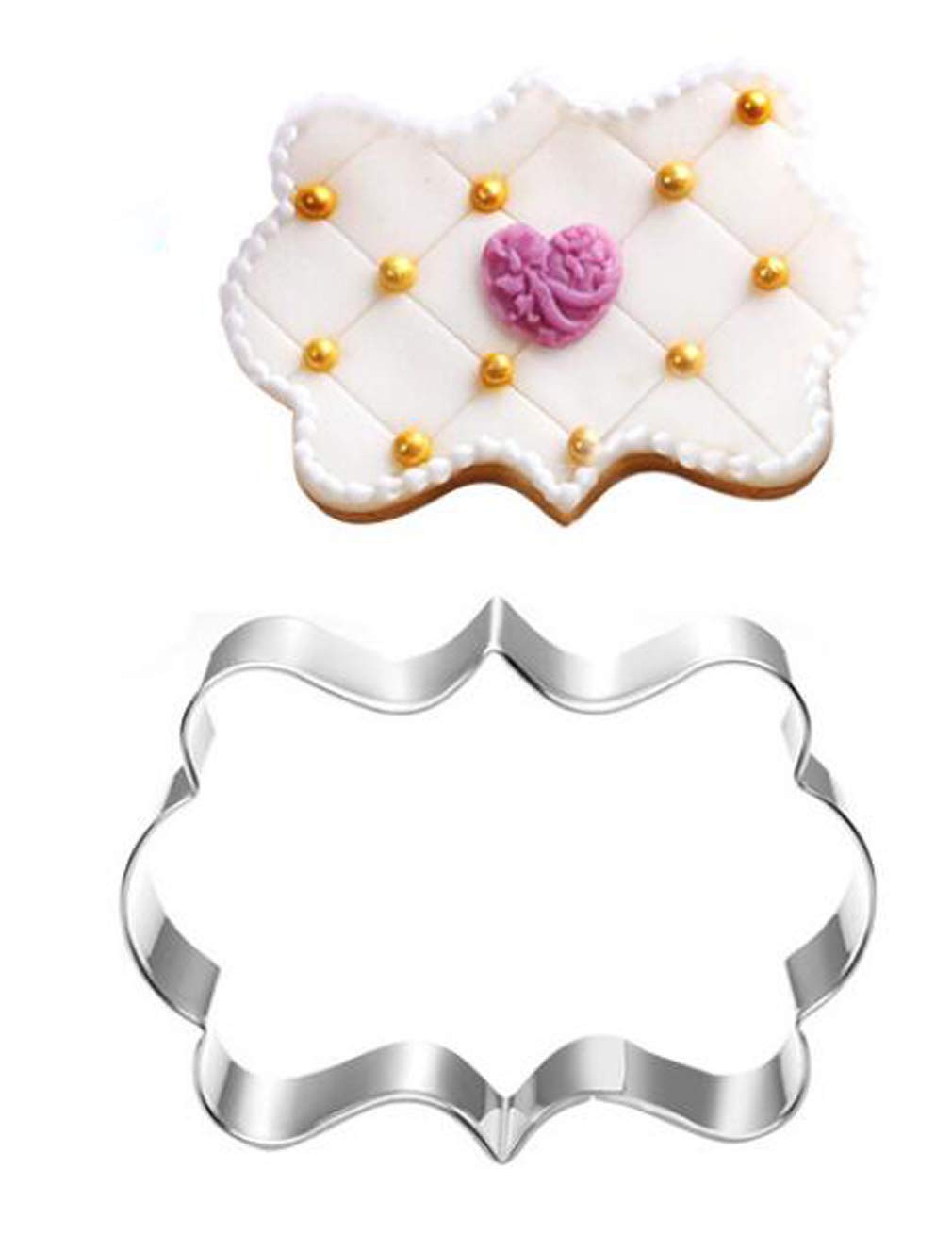 Gxhuang Plaque Frame Cookie Cutter - Stainless Steel