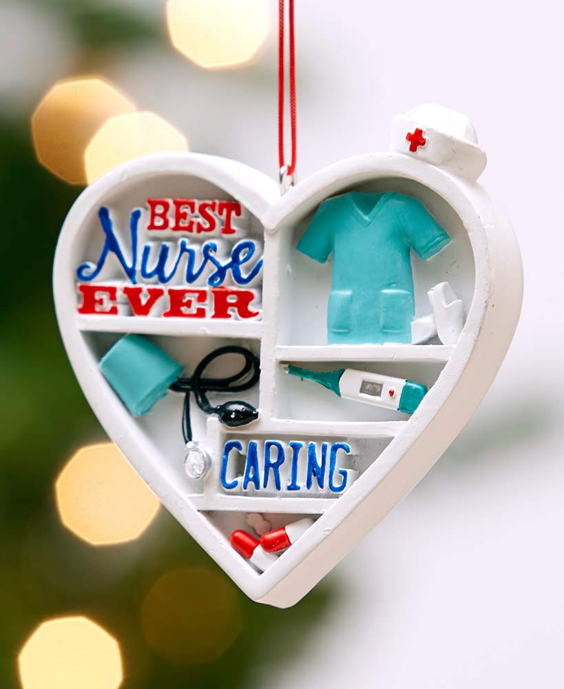 Ganz MX175944 Nurse Ornament, Multi, Resin,Christmas