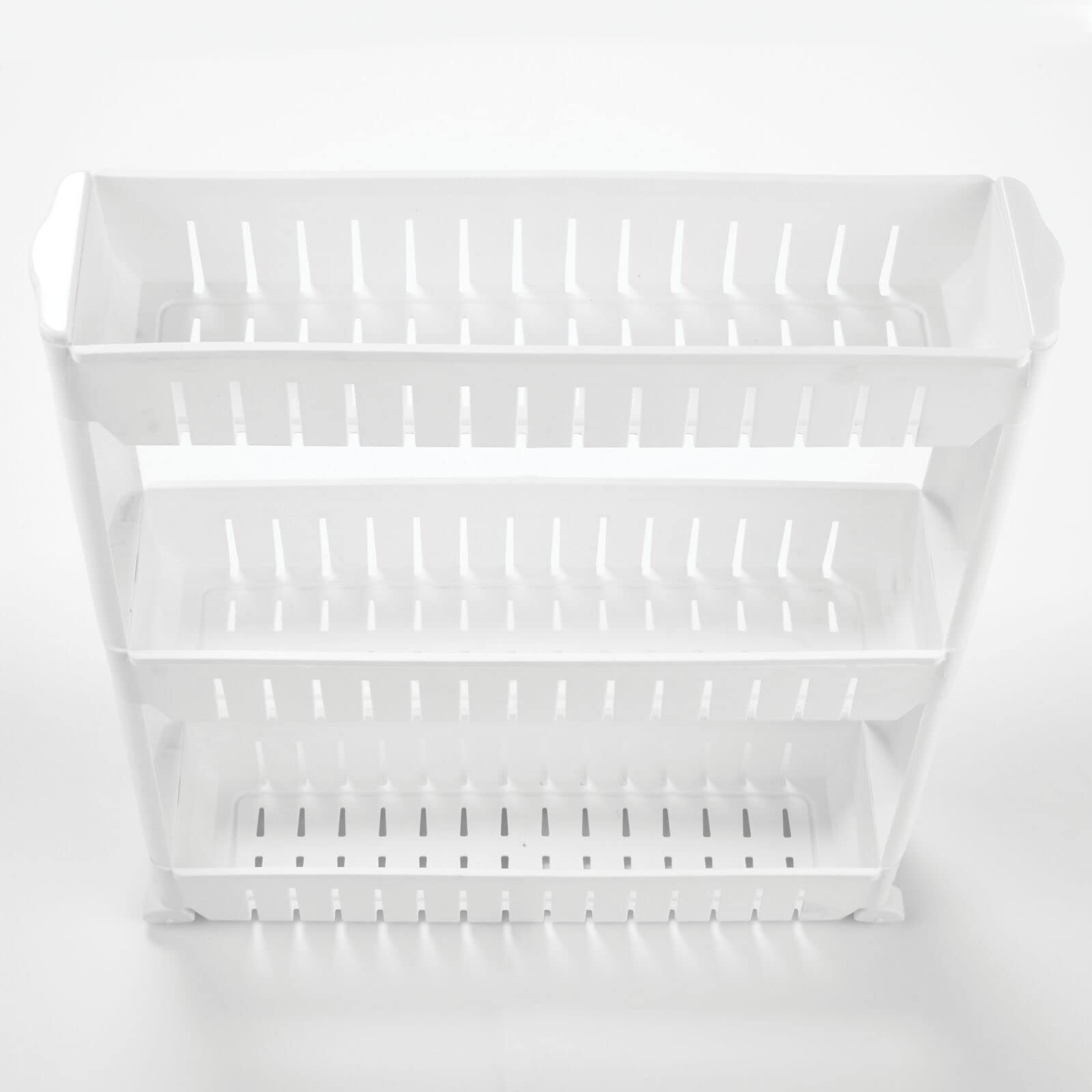 Mdesign Slim Plastic Rolling Laundry Utility Cart, Portable Storage Organizer Trolley - Easy-Glide Wheels And 3 Heavy-Duty Shelv