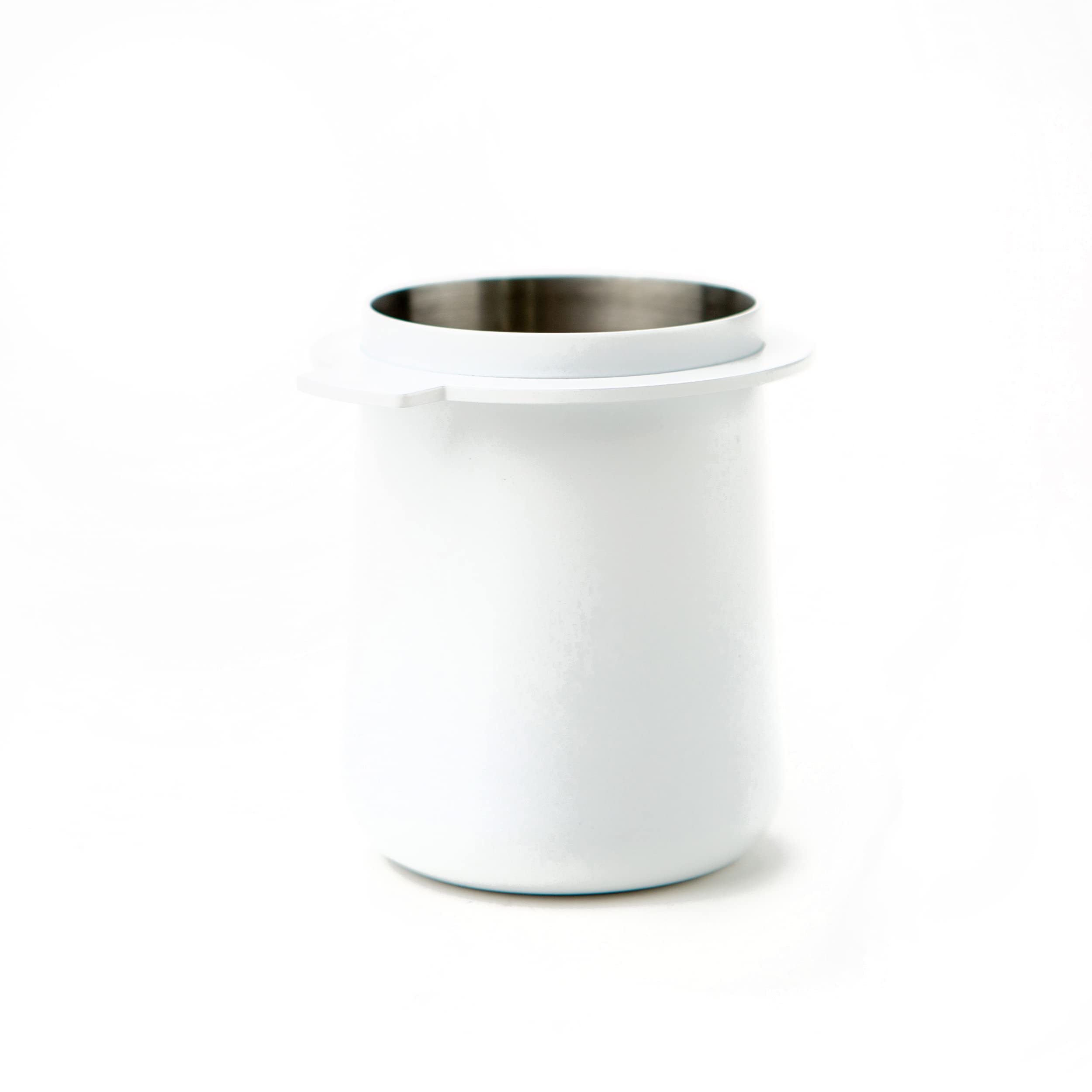 Crema Coffee Products | 54Mm Dosing Cup | White | 100% Stainless Steel | Espresso Coffee Dosing Cup | Fits 54Mm Breville Portafi