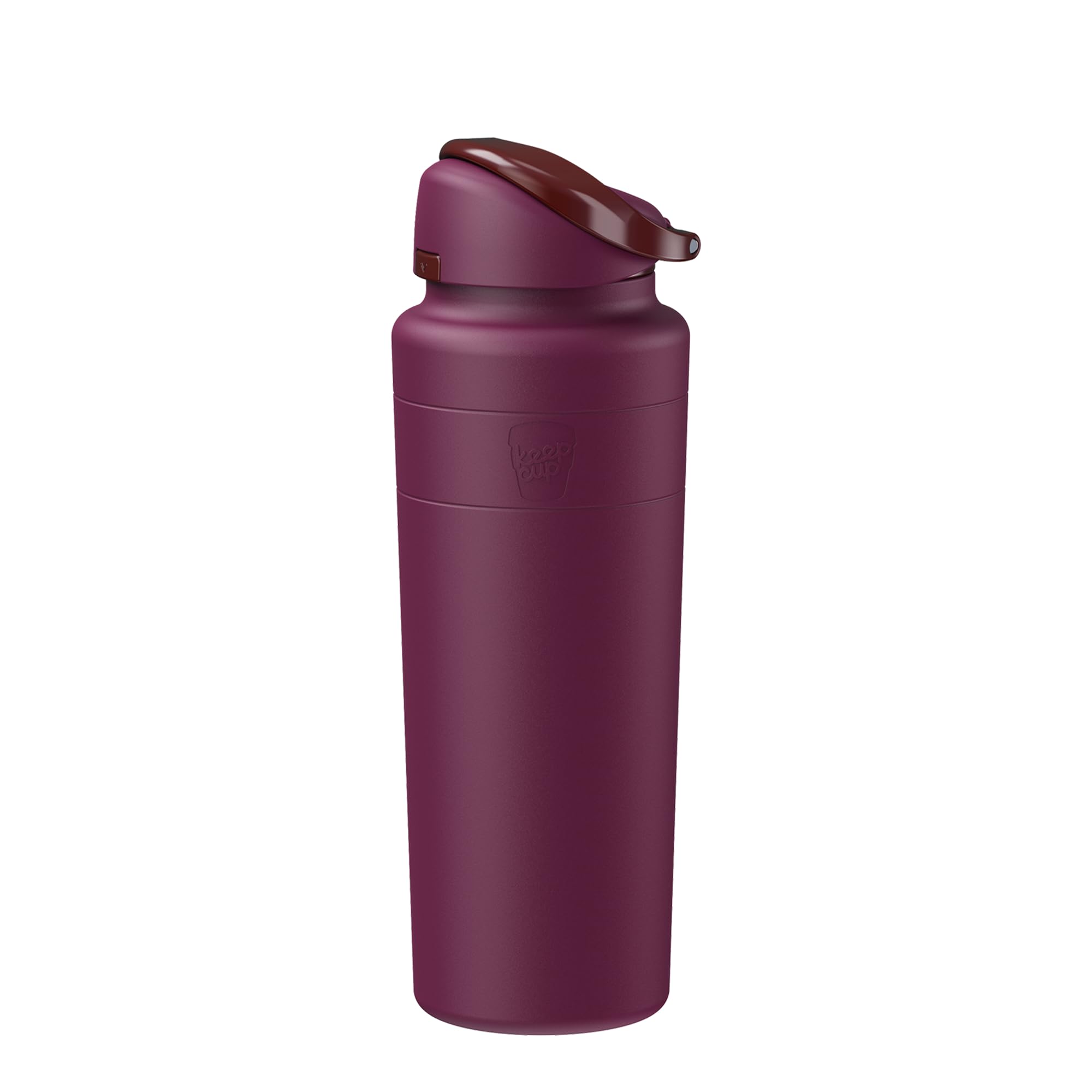 KeepCup Ora Insulated Water Bottle, 24 oz Stainless Steel Tumbler, Cold 24 Hours, BuiltIn Carry Handle, Sip or Chug Straw Lid, 