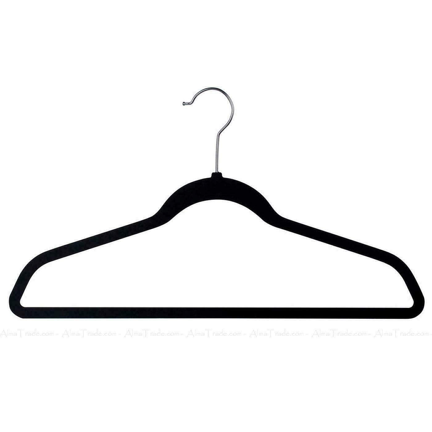 Standby Flocked Hangers Non Slip Flocked Set Of 50