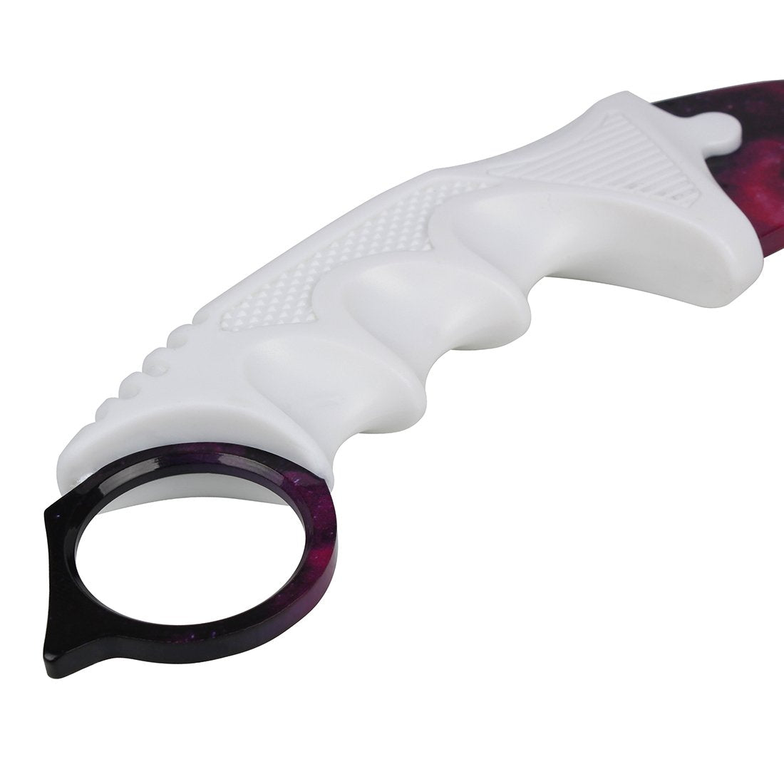 Andux Karambit Camping Hunting Tool with Cord ZD-01 (Purple-White)
