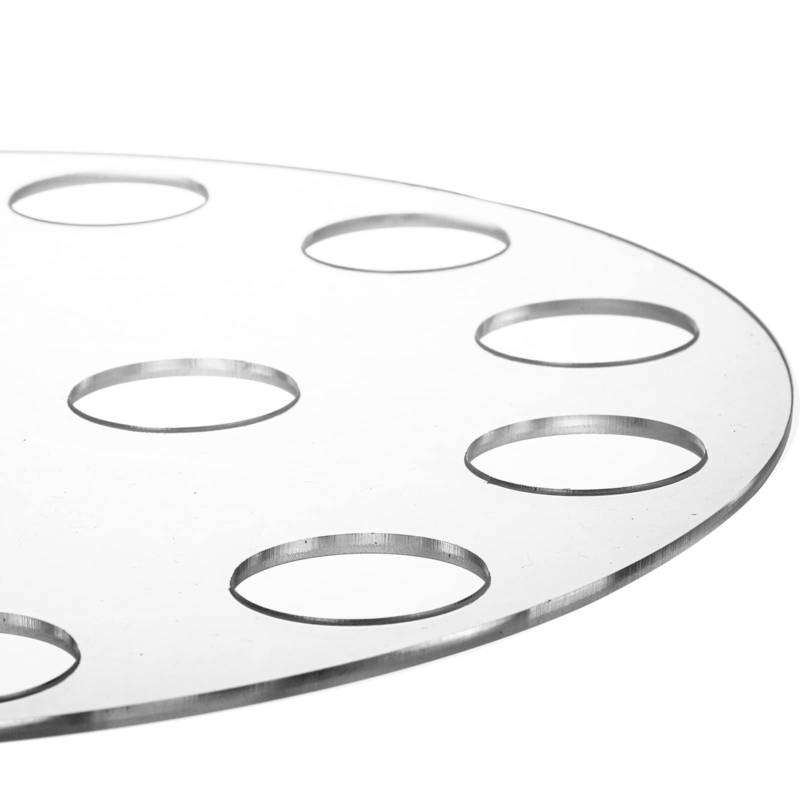Hacaroa Acrylic Ice Cream Cone Holder, 24 Holes Waffle Sushi Hand Roll Stand Double Layer Cone Display Stand, Clear Food Display