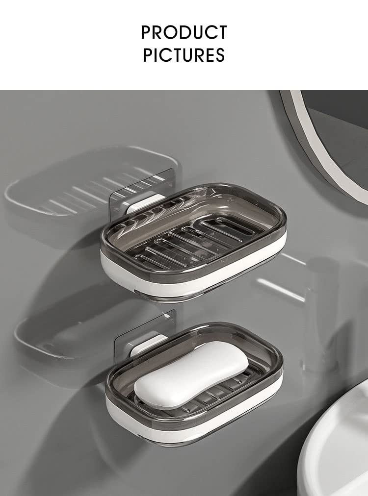 Tyzag Soap Holder For Bathroom, Soap Dish Holder, Soap Stand For Bathroom, Wall Mounted Stickable Self Adhesive Soapcase For Bat