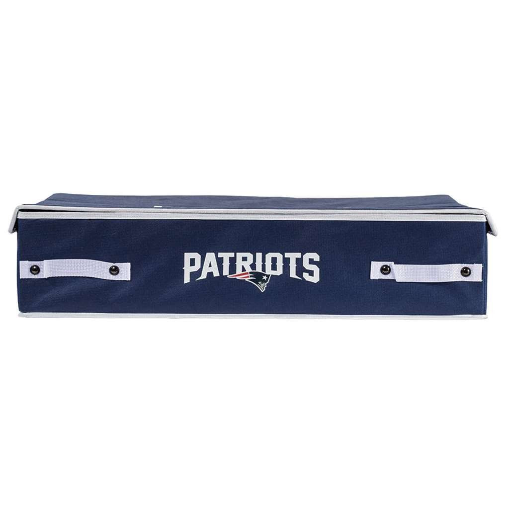 Franklin Sports NFL New England Patriots Under The Bed Storage Bins - Large, 26 x 18 x 6 - Inch