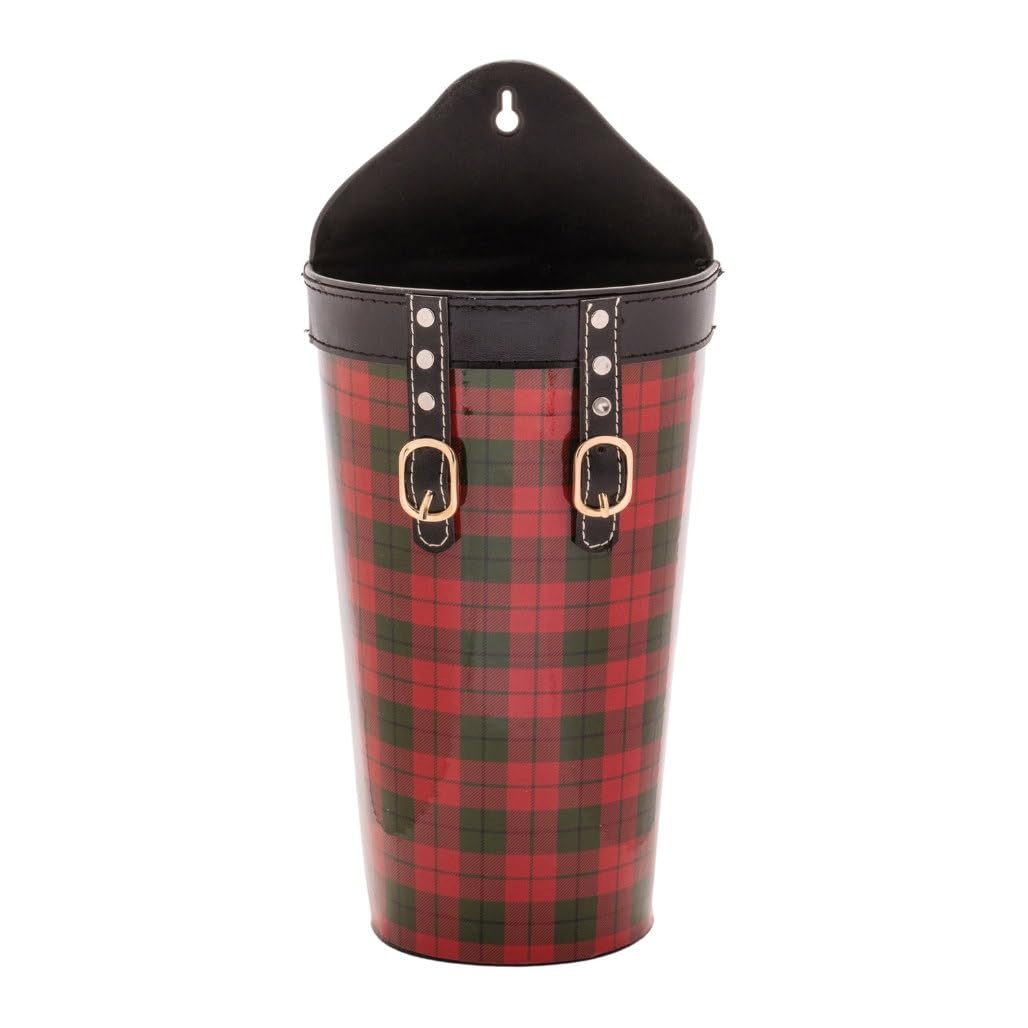 Wall Pocket 7L x 15H Iron/Leather