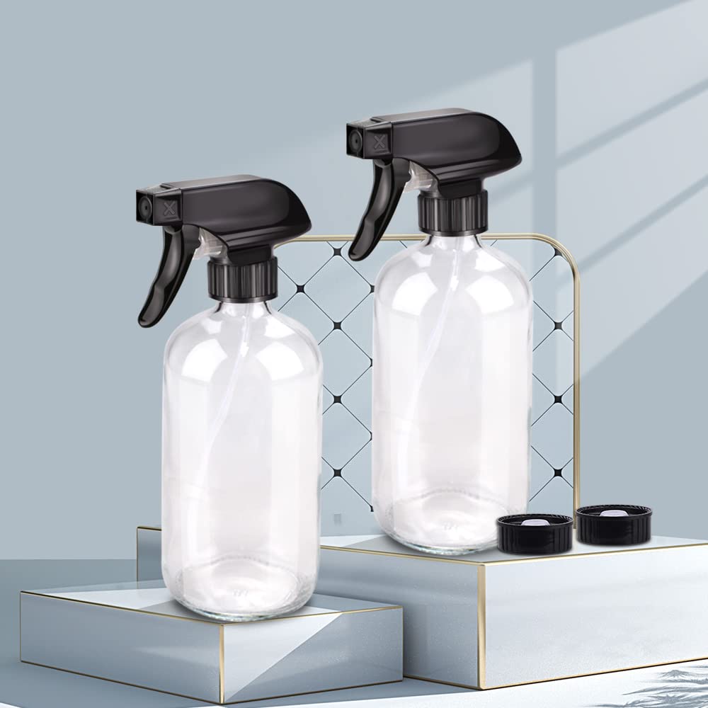 Bontip Glass Spray Bottle, Glass Spray Bottle Set & Accessories For Non-Toxic Window Cleaners Aromatherapy Facial Hydration Wate