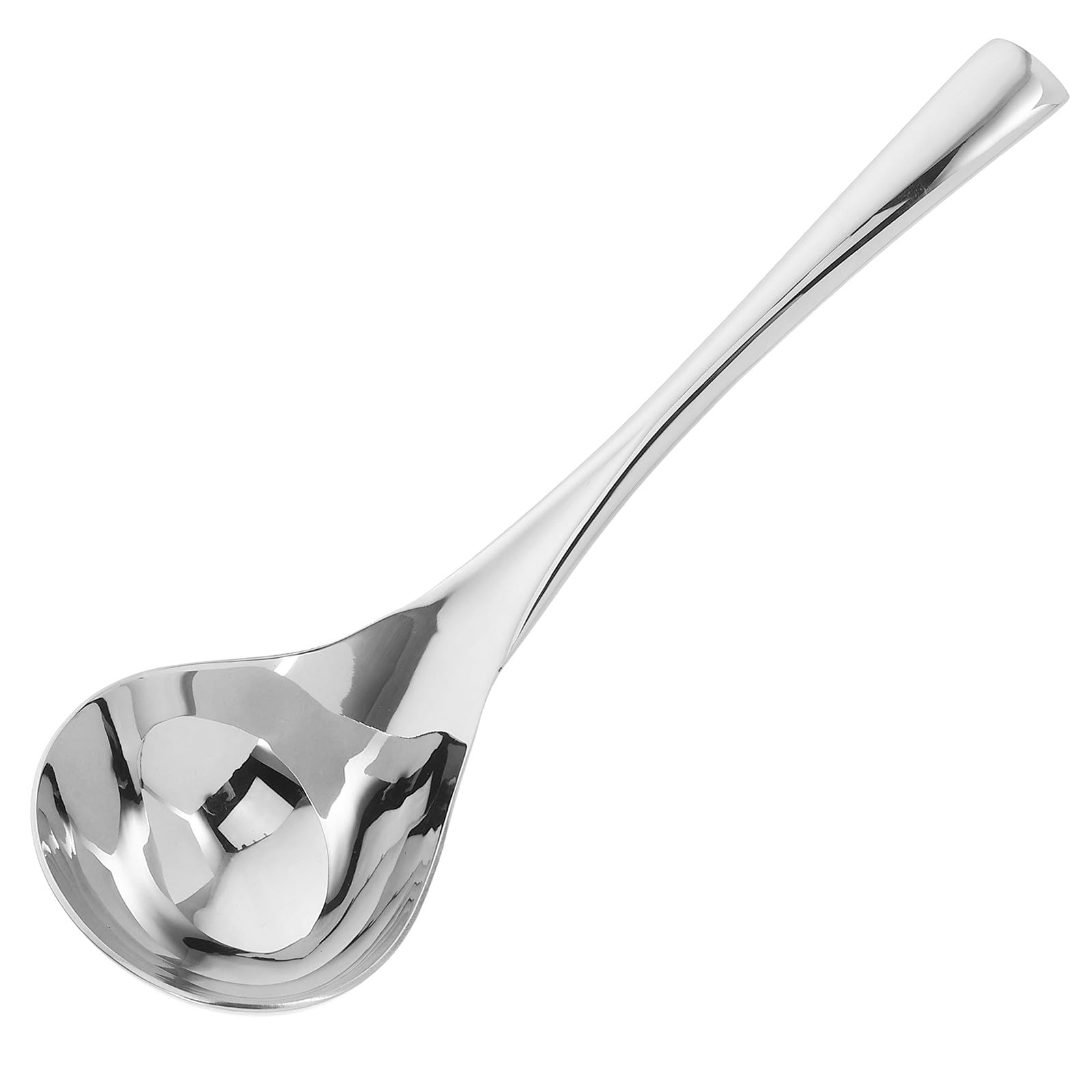 OSOLADY Stainless Steel Gravy Ladle Spoon 8.3 Inch Small Soup Ladle Mirror Polished Sus304 Dishwasher Safe Serving Utensil for K