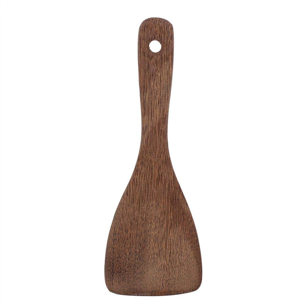 Wooden Spatula Kitchen Utensil Cooking Tool Wooden Spatula Fried Rice Turner Non-Stick Easy To Kitchen Gadget(Semicircular)