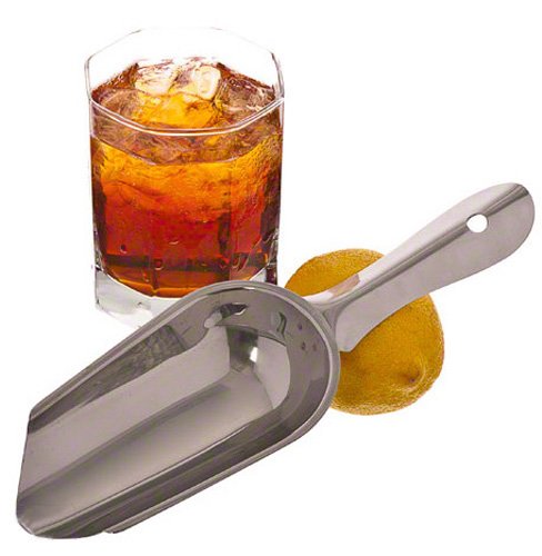 Update International Bs-9 Stainless Steel Bar Scoop, 6-Ounce