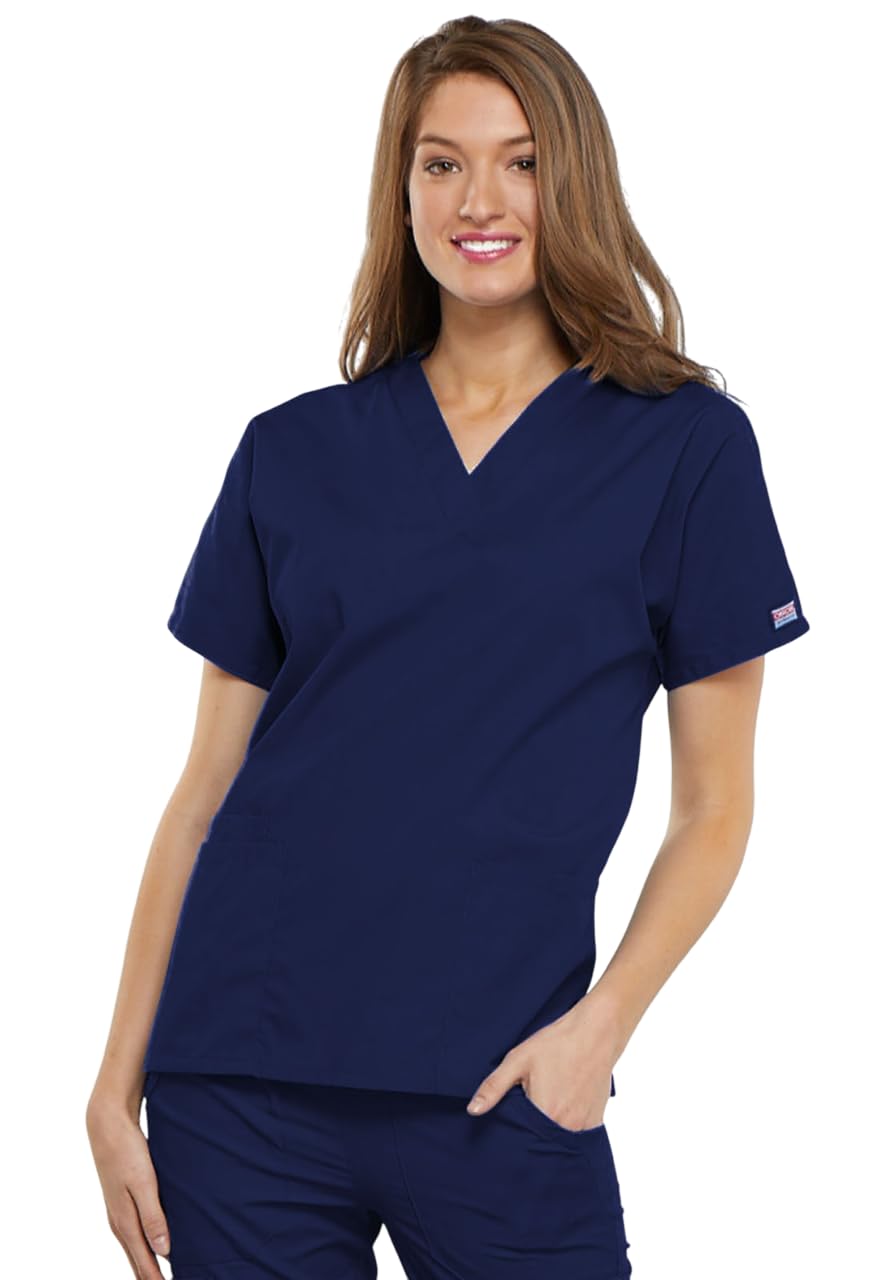 Scrubs For Women Workwear Originals V-Neck Top Plus Size 4700, 2Xl, Navy