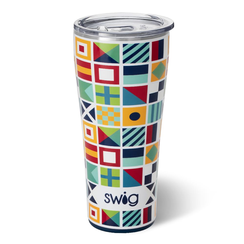 Swig Life Xl 32Oz Tumbler, Insulated Coffee Tumbler With Lid, Cup Holder Friendly, Dishwasher Safe, Stainless Steel, Extra Large