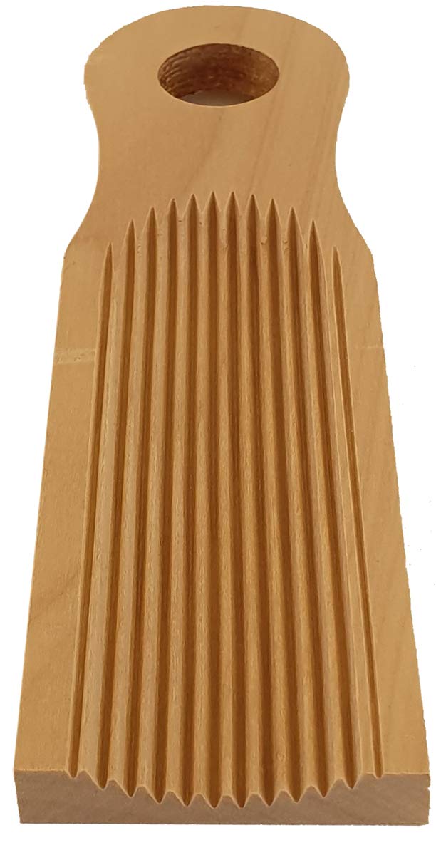 KneadEat Unique Curved Gnocchi Board Paddle, Unique Curved Design for Handmaking Italian Gnocchi Pasta. Perfect Ridges that Form