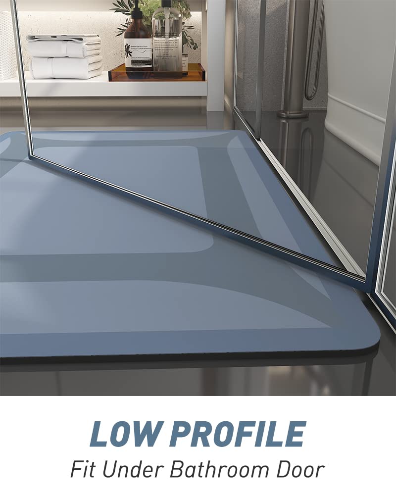 Sixhome-Bath Mat Rug-Quick Dry Absorbent Rubber Backed Bathroom Mat Thin Bathroom Rugs Fit Under Door-Bath Mats For Bathroom Flo