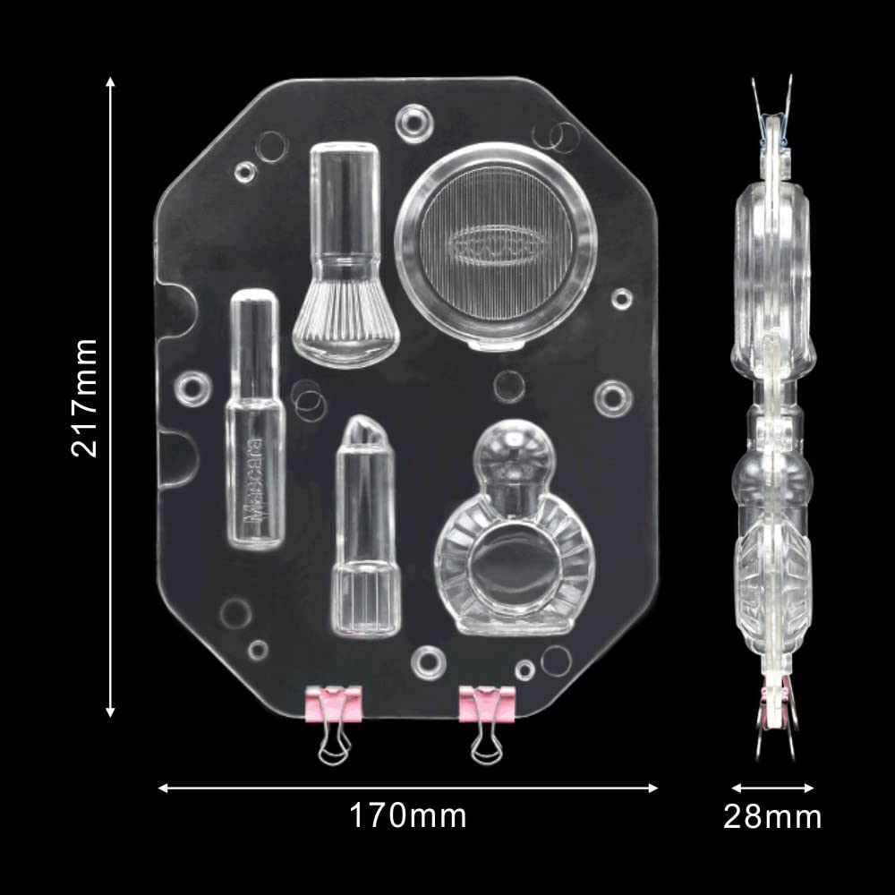 Tuke 8.7'' Makeup Tools Polycarbonate Diy 3D Cosmetics Chocolate Mold Stereo Lipstick Mascara Candy Jelly Mold Baking Cake Decor