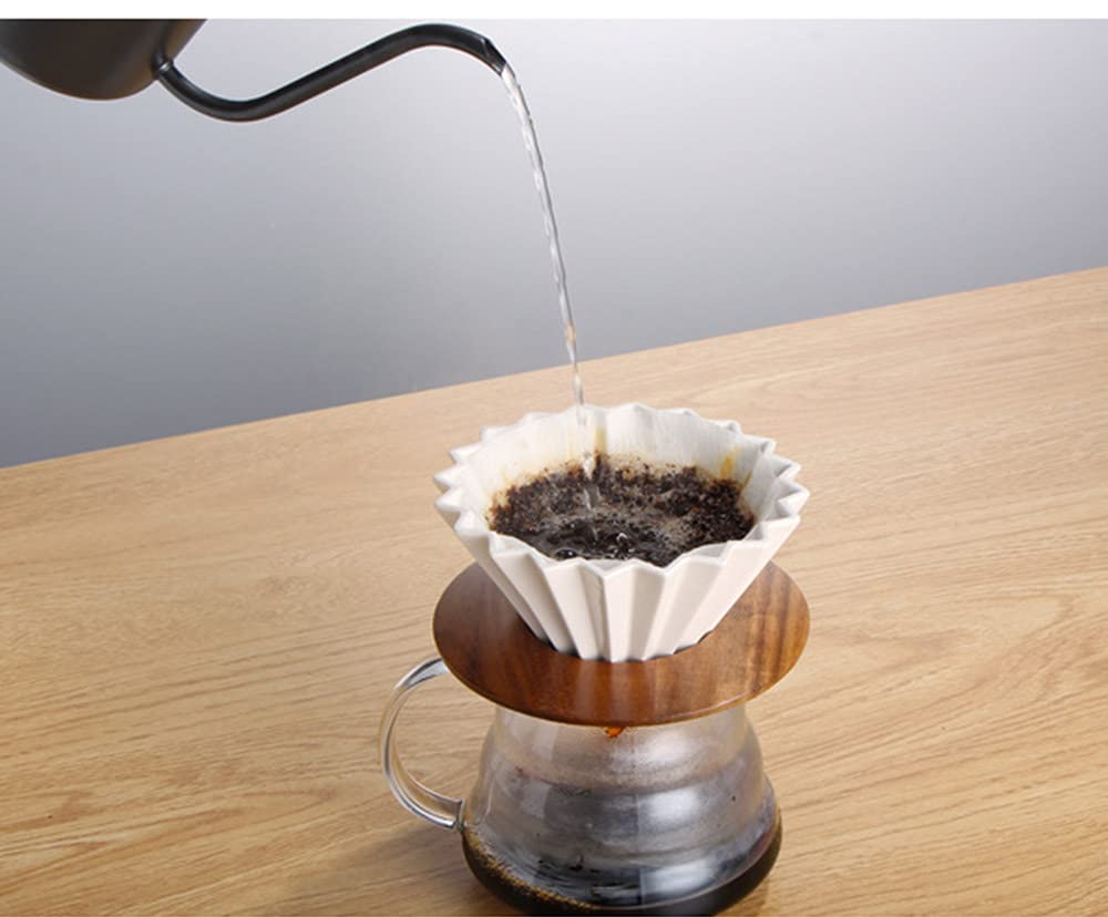 Mozacona Ceramic Pour Over Coffee Filter,Coffee Dripper