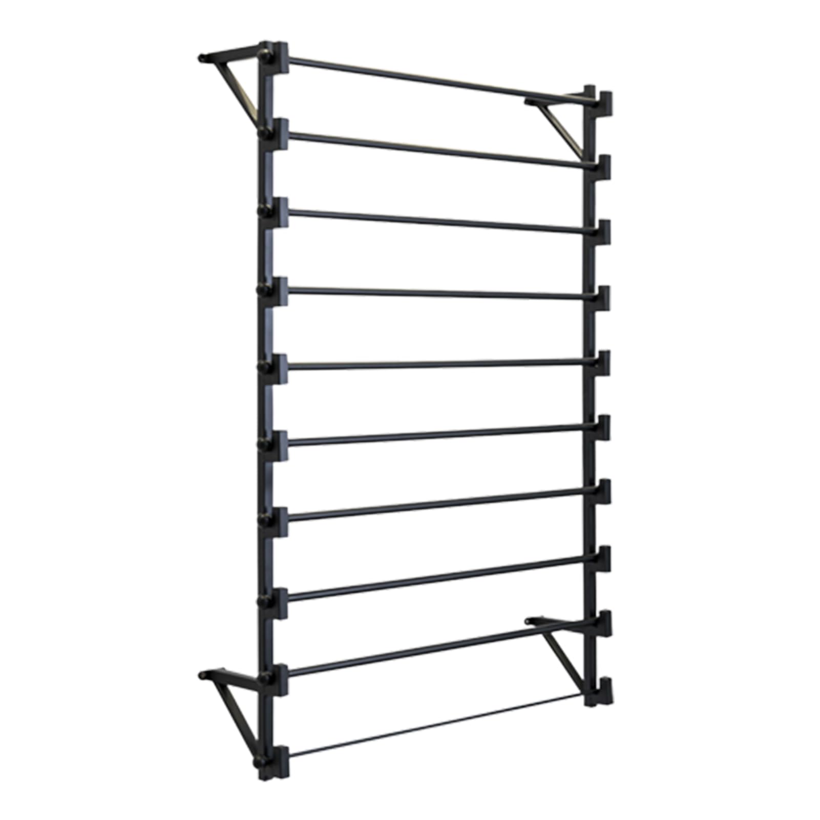 Fwtxzter Wall Mounted Display Rack, 10-Layer Wall Wrapping Paper Ribbon Organizer For Flower Shop, Tie Scarf Rack Belt Towel Hol