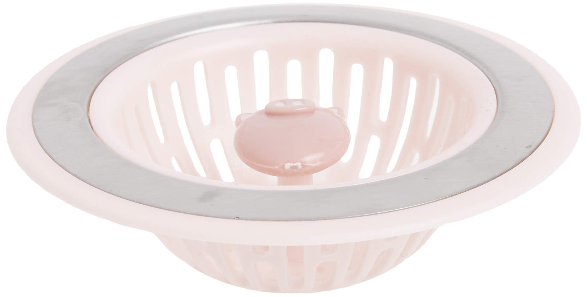 Joie Piggy Kitchen Sink Strainer Basket, Fits All Standard Sinks, Stainless Steel, Cute Garbage Disposal Drain Cover, 4.5-Inch,